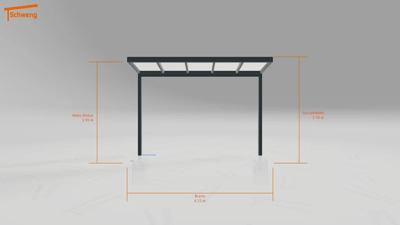 #DE Schweng Terrassenüberdachung S350 (ID 775qnj)