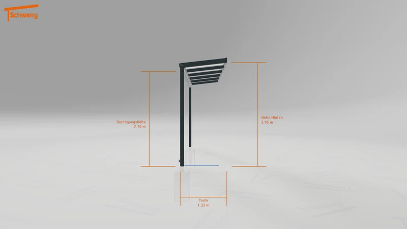 #DE Schweng Terrassenüberdachung S350 (ID 775qnj)