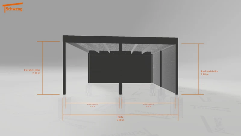 #DE Schweng Flachdachcarport C600 (ID qd2j4y) #MTG