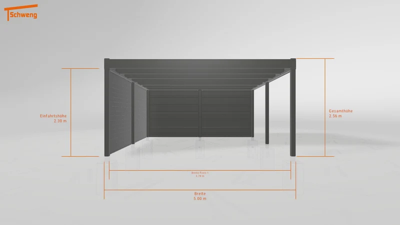 #DE Schweng Flachdachcarport C600 (ID rjrw9x) #MTG