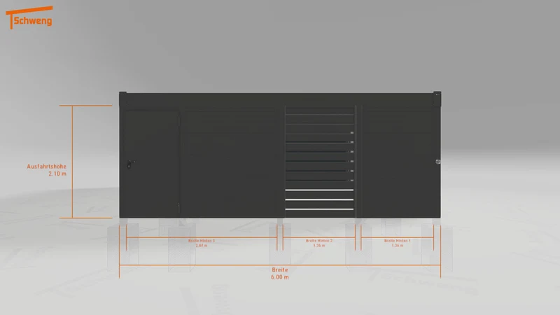 #DE Schweng Flachdachcarport C600 (ID jjrb4m) #MTG