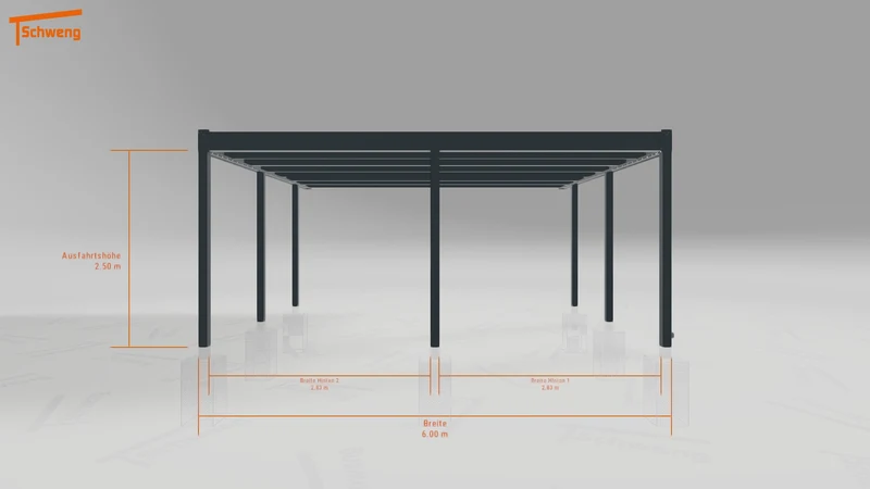 #DE Schweng Flachdachcarport C600+ (ID k2rpjj) #MTG