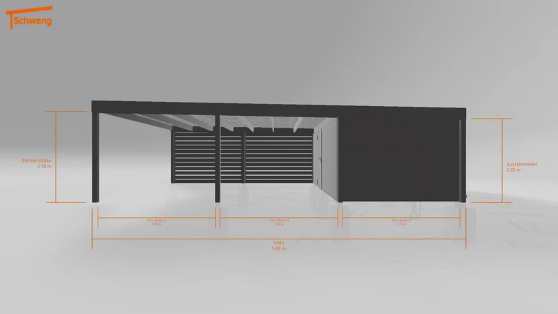 #DE Schweng Flachdachcarport C600 (ID bkj5p7) #MTG