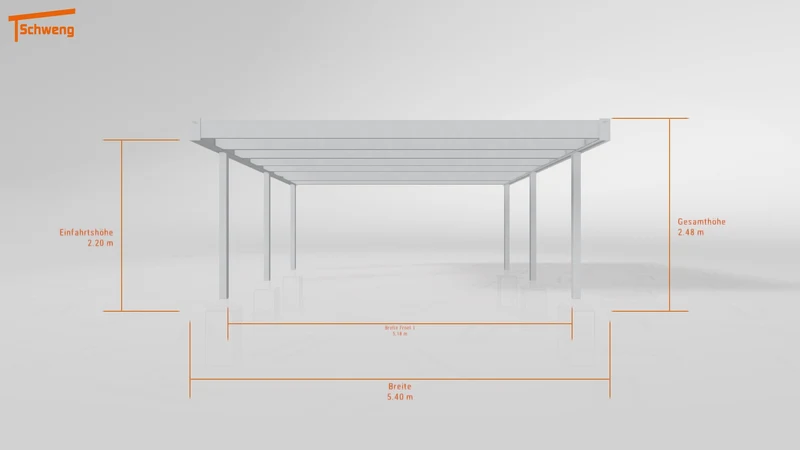 #DE Schweng Flachdachcarport C600+ (ID rjr79z) #MTG