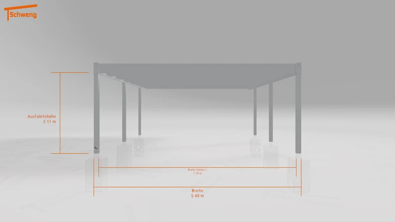 #DE Schweng Flachdachcarport C600+ (ID rjr79z) #MTG