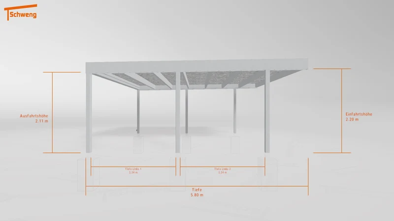 #DE Schweng Flachdachcarport C600+ (ID rjr79z) #MTG
