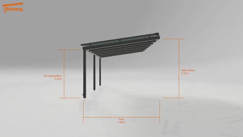 #DE Schweng Terrassenüberdachung S400 (ID w3yz8v)