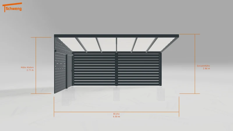 #DE Schweng Pultdachcarport S350 (ID 9wxkkg)