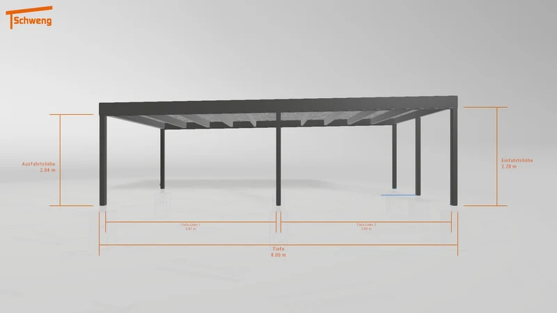 #DE Schweng Flachdachcarport C600+ (ID w3nbgg) #MTG