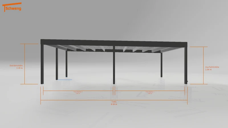 #DE Schweng Flachdachcarport C600+ (ID w3nbgg) #MTG