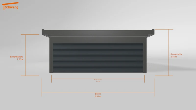 #DE Schweng Flachdachcarport C600+ (ID rjr7v5)