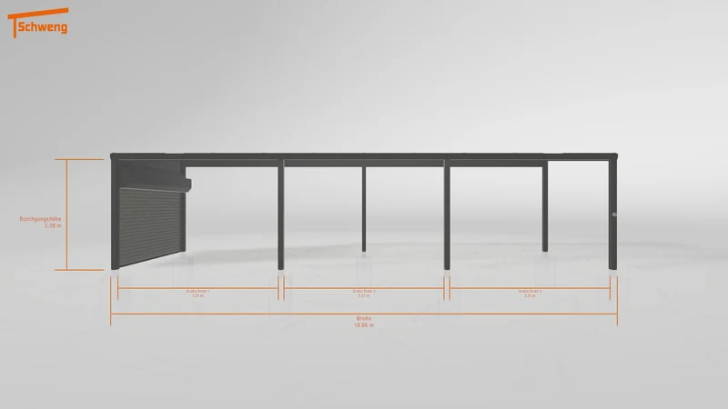 #DE Schweng Pultdachcarport S350 (ID dvzw92) #MTG
