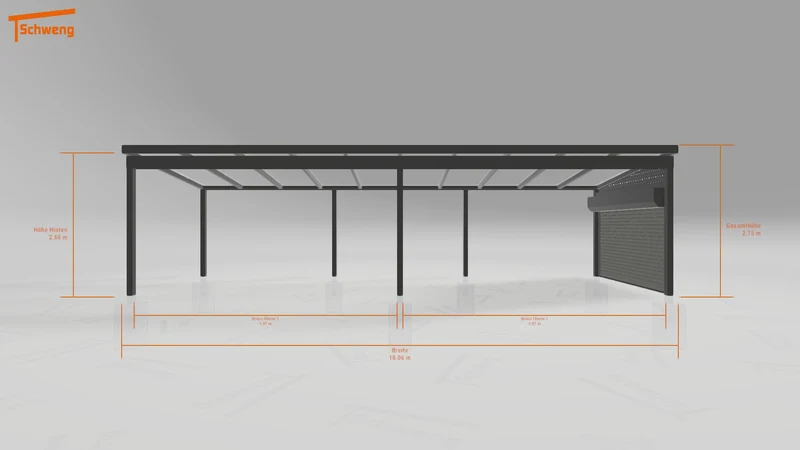 #DE Schweng Pultdachcarport S350 (ID dvzw92) #MTG