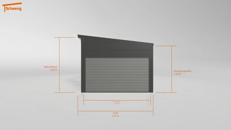 #DE Schweng Pultdachcarport S350 (ID dvzw92) #MTG