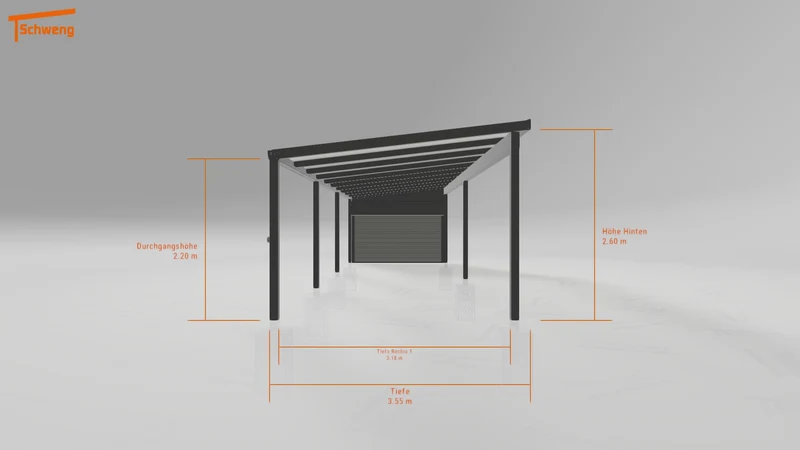 #DE Schweng Pultdachcarport S350 (ID dvzw92) #MTG