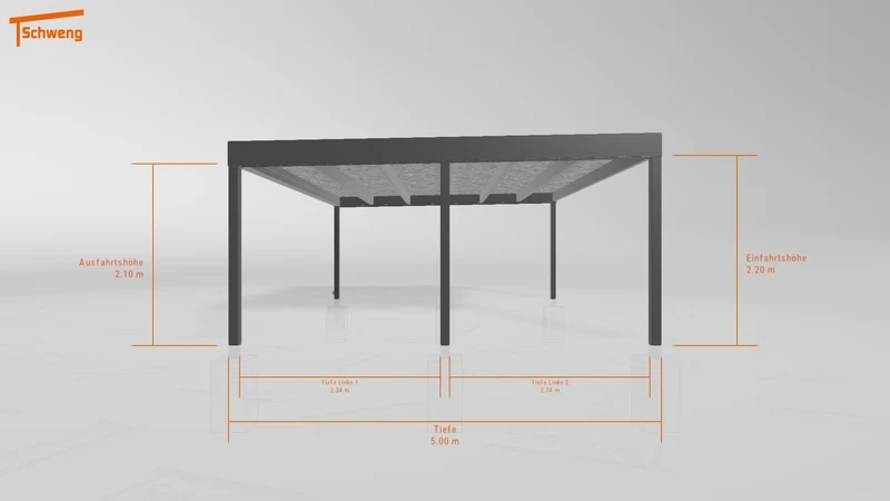 #AT Schweng Flachdachcarport C600+ (ID k2r38g)