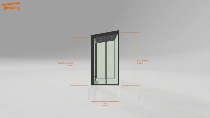 #DE Schweng Terrassenüberdachung S350 (ID k2rzvb)