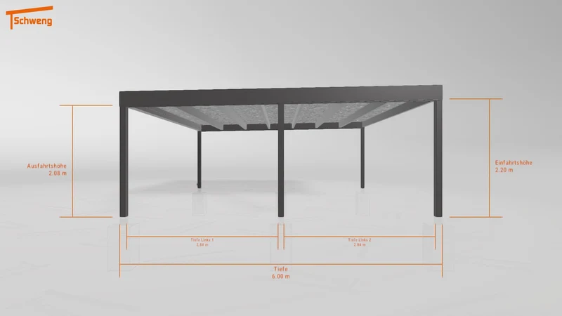 #DE Schweng Flachdachcarport C600+ (ID 2qbgmj) #MTG