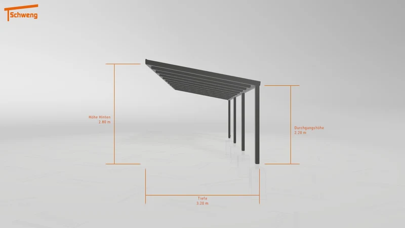 #DE Schweng Terrassenüberdachung S350 (ID v49k47)