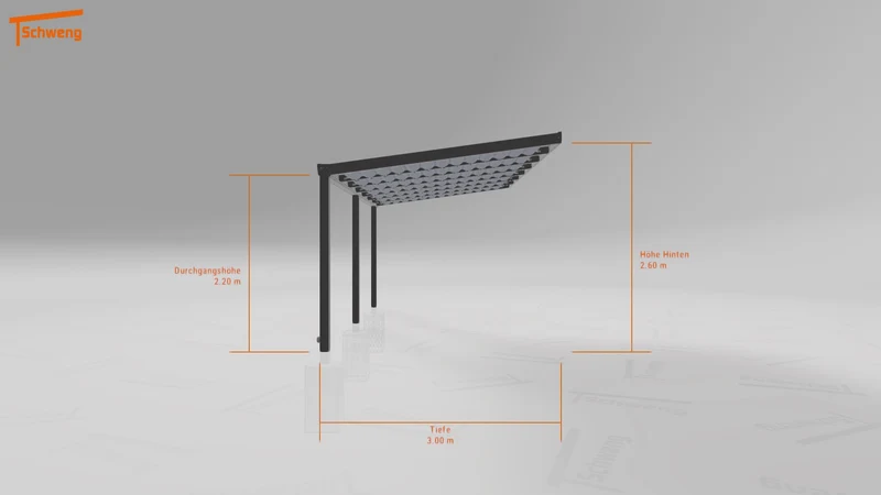 #DE Schweng Terrassenüberdachung S400 (ID 857m3n)
