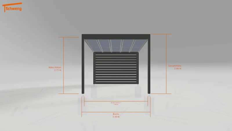 #DE Schweng Terrassenüberdachung S350 (ID pbq858)