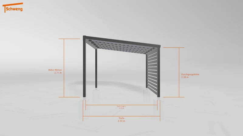 #DE Schweng Terrassenüberdachung S350 (ID pbq858)
