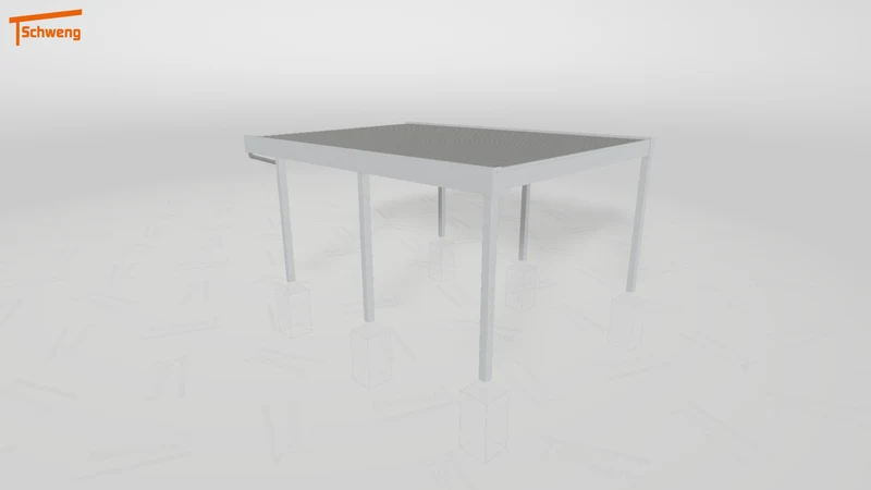 #AT Schweng Flachdachcarport C600+ (ID jjrzyb) #MTG