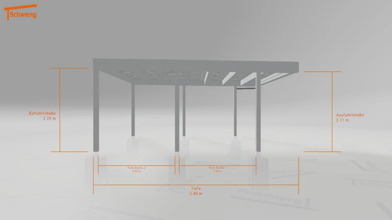 #AT Schweng Flachdachcarport C600+ (ID jjrzyb) #MTG