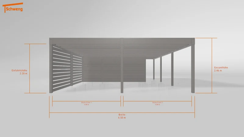 #DE Schweng Flachdachcarport C600+ (ID bkj9m7) #MTG