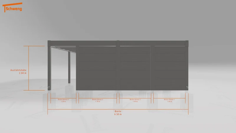 #DE Schweng Flachdachcarport C600+ (ID bkj9m7) #MTG