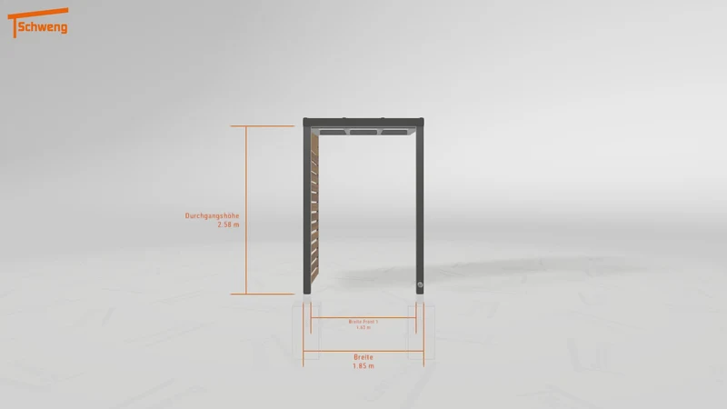 #DE Schweng Pultdachcarport S350 (ID 857kb2)
