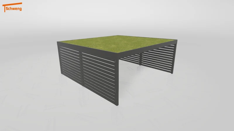 #DE Schweng Flachdachcarport C600+ (ID 775vvq)