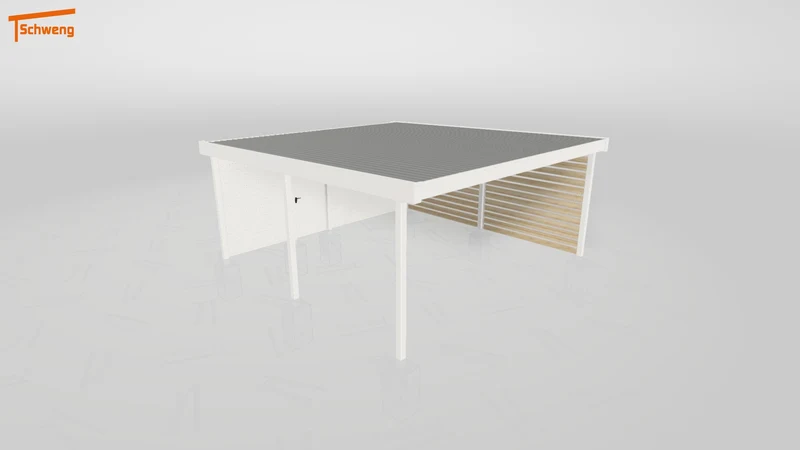 #DE Schweng Flachdachcarport C600+ (ID 9wxk94)