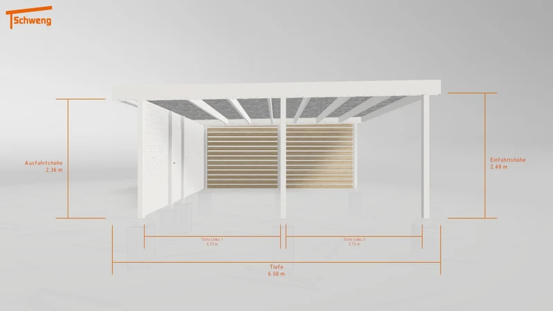 #DE Schweng Flachdachcarport C600+ (ID 9wxk94)
