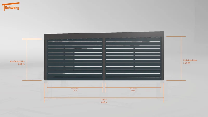 #DE Schweng Flachdachcarport C600+ (ID pbqzz4) #MTG