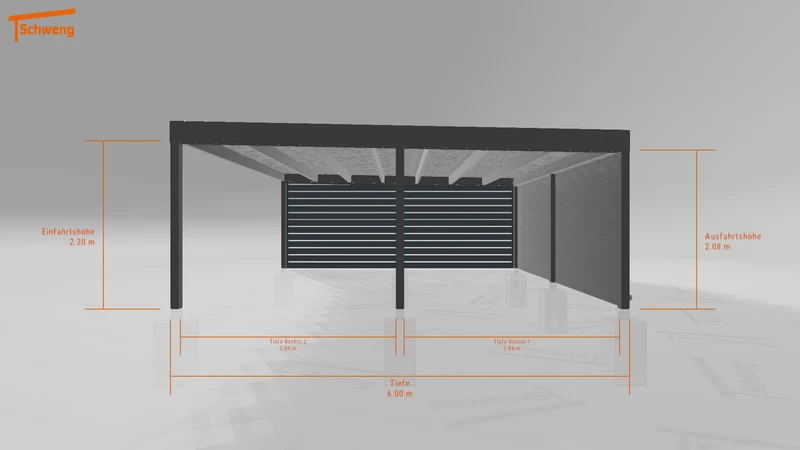 #DE Schweng Flachdachcarport C600+ (ID pbqzz4) #MTG