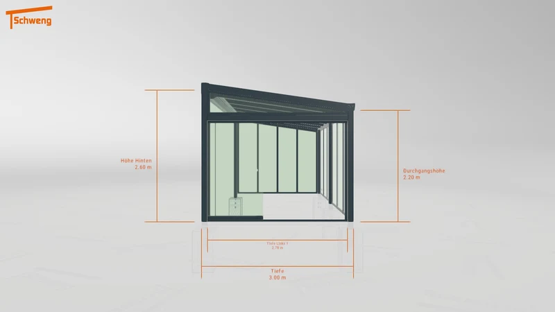 #DE Schweng Terrassenüberdachung S400 (ID zbxqqm)