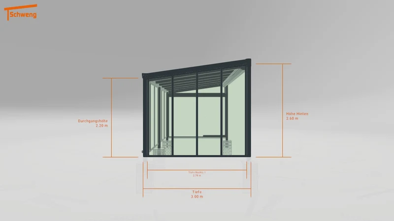 #DE Schweng Terrassenüberdachung S400 (ID zbxqqm)