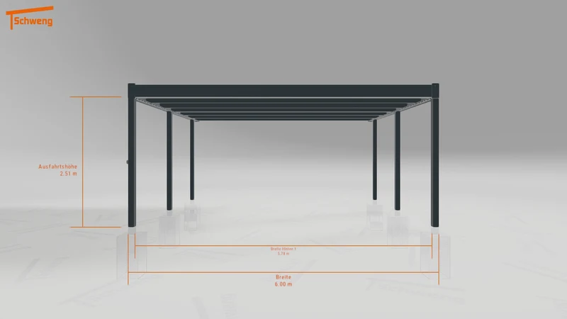 #DE Schweng Flachdachcarport C600+ (ID yg79pv) #MTG