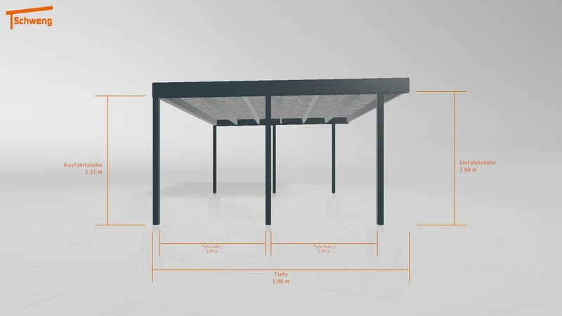 #DE Schweng Flachdachcarport C600+ (ID yg79pv) #MTG