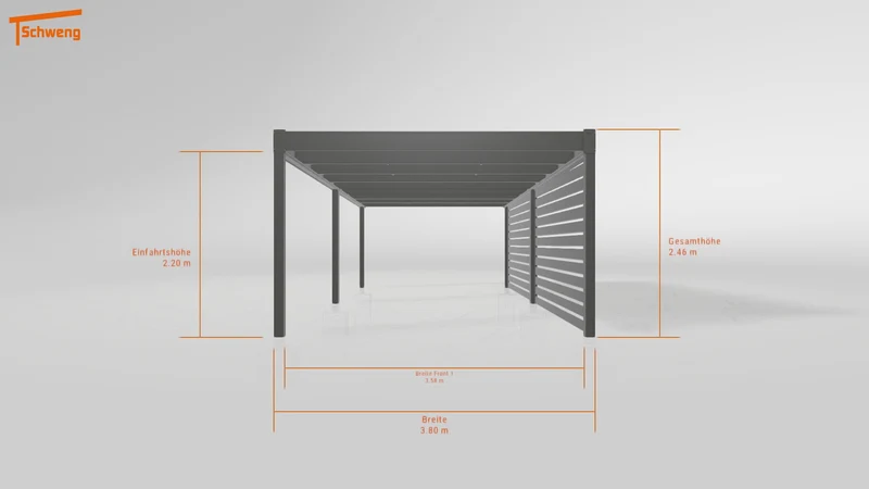 #DE Schweng Flachdachcarport C600 (ID g7p3mb) #MTG