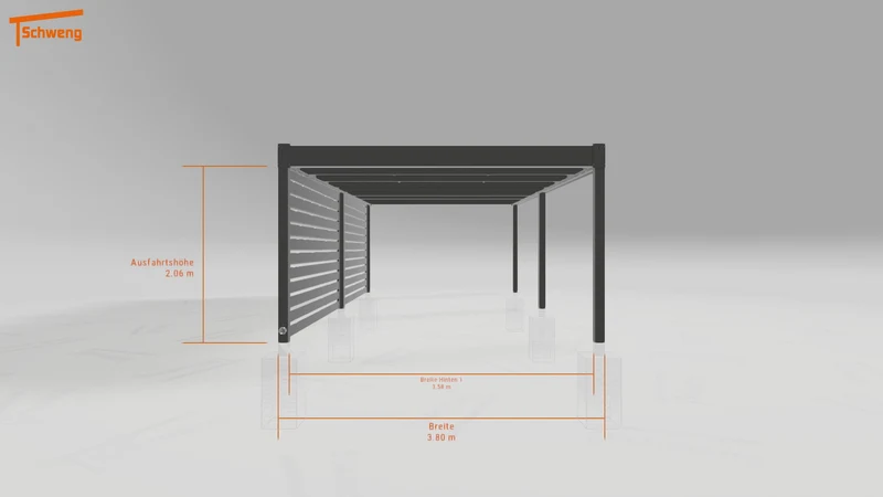 #DE Schweng Flachdachcarport C600 (ID g7p3mb) #MTG