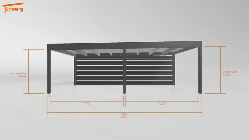 #DE Schweng Flachdachcarport C600 (ID g7p3mb) #MTG