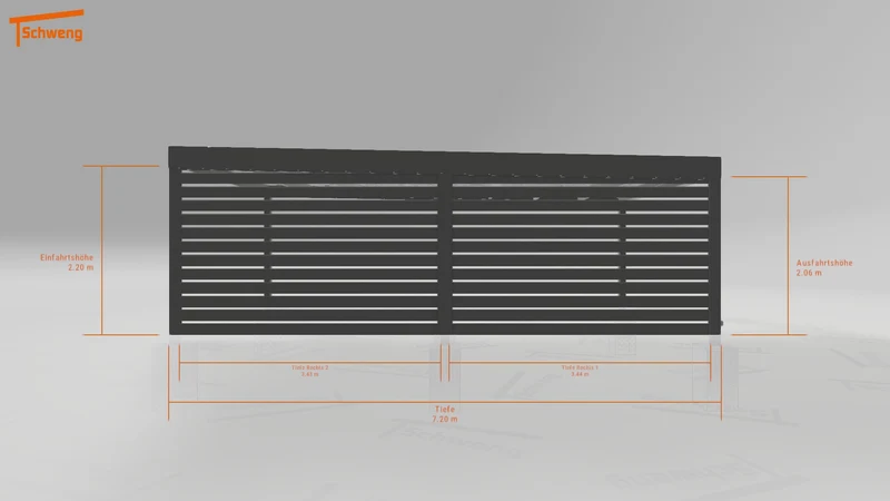 #DE Schweng Flachdachcarport C600 (ID g7p3mb) #MTG