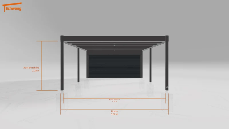 #DE Schweng Flachdachcarport C600 (ID n54dr7) #MTG