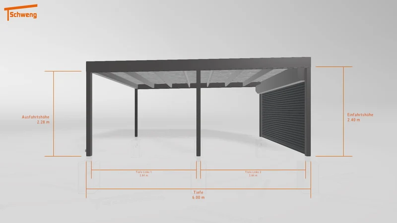 #DE Schweng Flachdachcarport C600 (ID n54dr7) #MTG