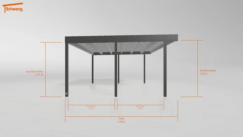 #DE Schweng Flachdachcarport C600+ (ID w3yrvv) #MTG