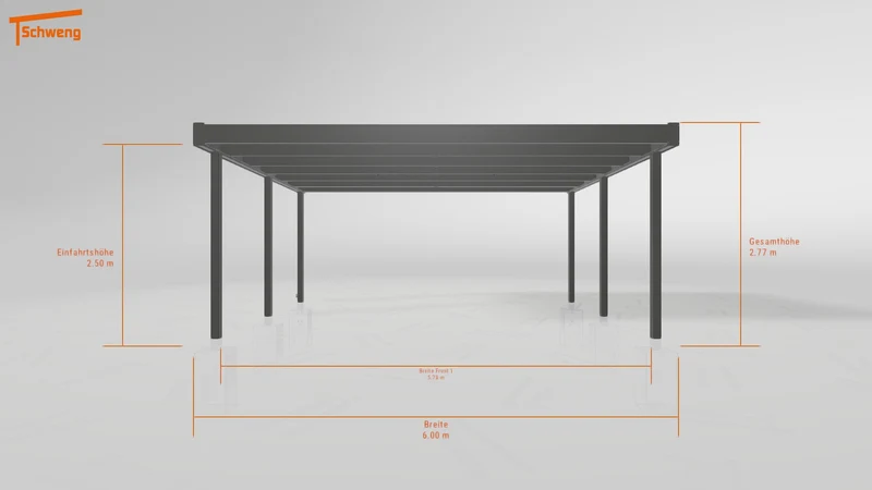 #DE Schweng Flachdachcarport C600+ (ID x75kvb) #MTG