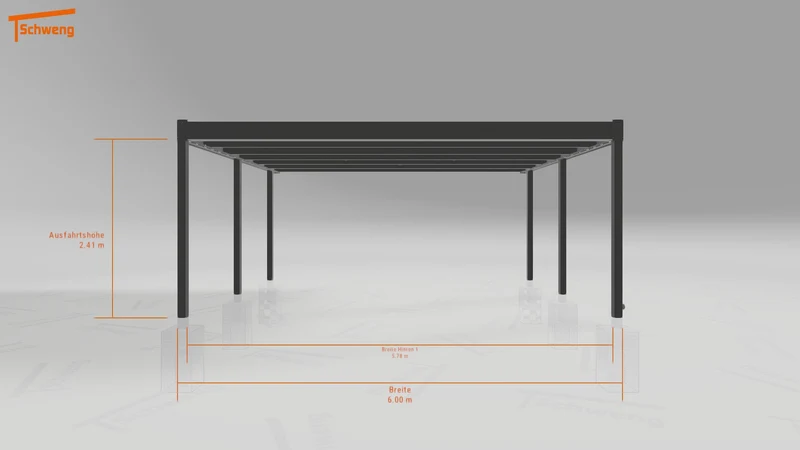 #DE Schweng Flachdachcarport C600+ (ID x75kvb) #MTG