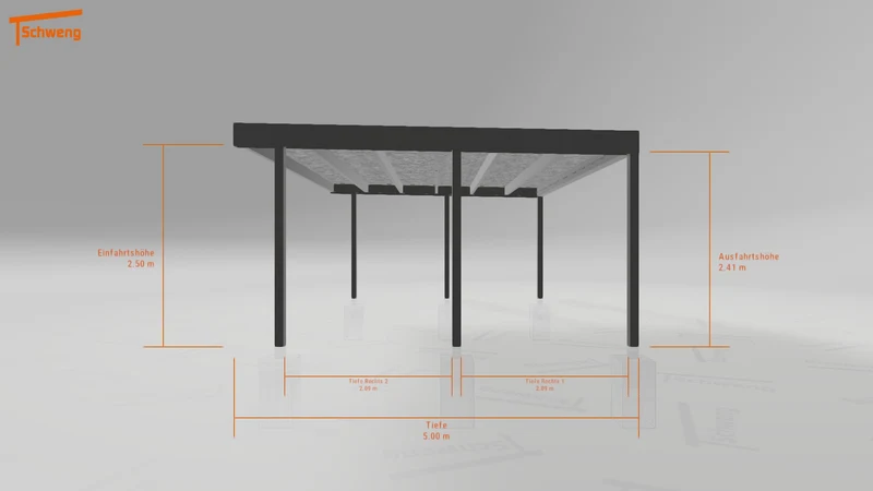 #DE Schweng Flachdachcarport C600+ (ID x75kvb) #MTG
